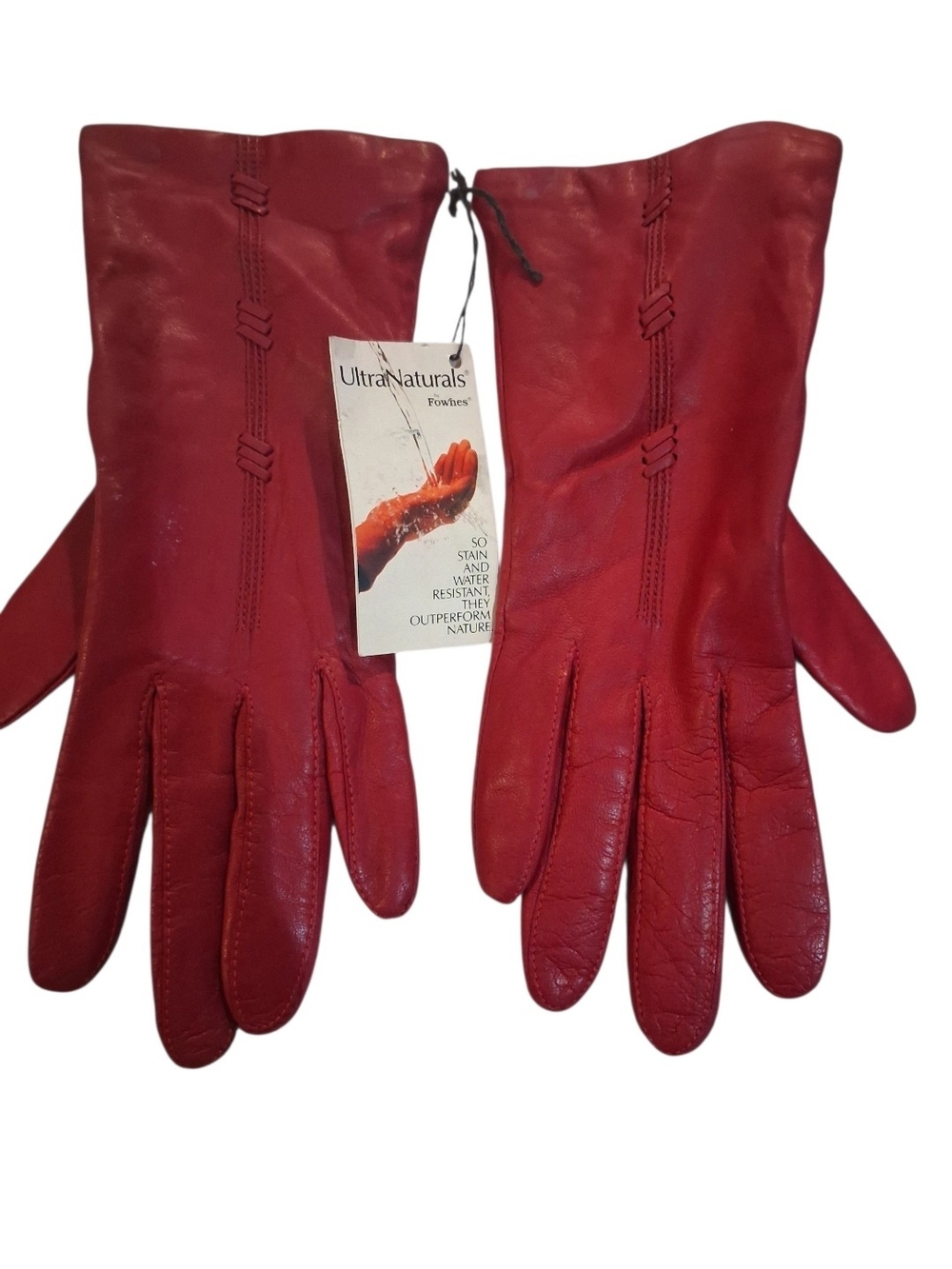 Red Leather Women's Gloves
